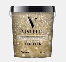 Перламутровая краска с песочным эффектом VISUELLE Orion белая 1 кг, Kalekim
